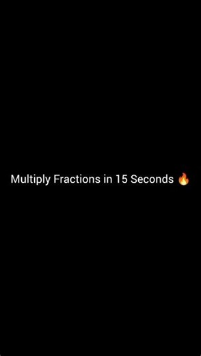 Multiplying fractions is super easy 😊📚