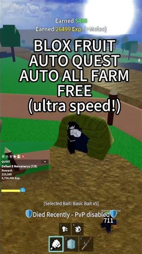 LEVEL UP WHILE YOU SLEEP! 📈 | Blox Fruits Free Auto Farm Script #roblox #gaming #robloxedit