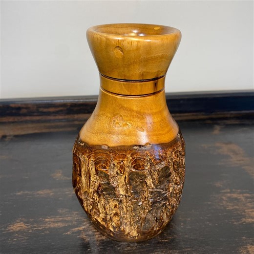 Handcrafted Natural Edge Wooden Bud Vase - Live Edge Timber Decor - Rustic Australian Woodturning Art Walnut Signed - Etsy
