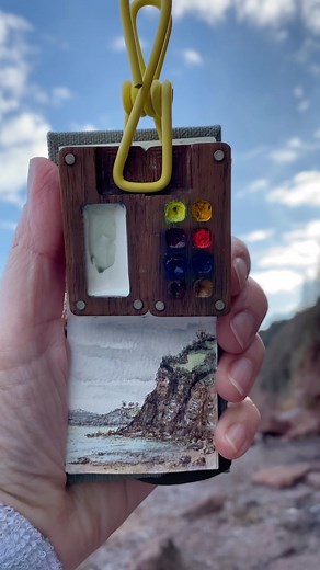 94K views · 10K reactions | Tiny painting by the sea w/my loyal dog 懶 . . . . . . . #tinypainting #minipainting #seaside #pleinairpainting #pleinairpainter #asmr #asmrsea #asmrbeach #asmrwaves #asmrartist #paintwithme #shihtzu #shihtzusofinstagram #paintingadventure #lineandwash #watercolourpainting #watercolor #danielsmithwatercolors #godraw #seascape #paintwithme #lesliestrozart | Leslie Stroz Art | Facebook
