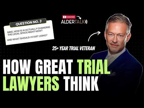 Trial Lawyer Answers the Most Common Questions About Courtroom Strategy & Litigation | ‪@AlderTalk‬