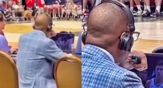 Gus Johnson Caught Ripping A Vape While Calling Play-By-Play For Basketball Game (VIDEO)
