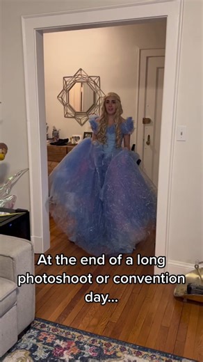 (See also: trying to do work the week before Christmas, lol) If you want an amazing costume for yourself for your big 2023 plans, check out the amazing Makers on Cosmosii dot com— they won’t give up on even your wildest ideas! ✨🌙 #cosplay #cosplayer #costume #cinderella #custommade #fashion #princess #commission #commissionart #commissionsopen #cosplaycommission #cosplaycommunity #cosplaymeme