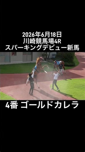 June 18, 2026, Kawasaki Racecourse, Race 4: Gold Carrera goes on a rampage!#shorts #horse