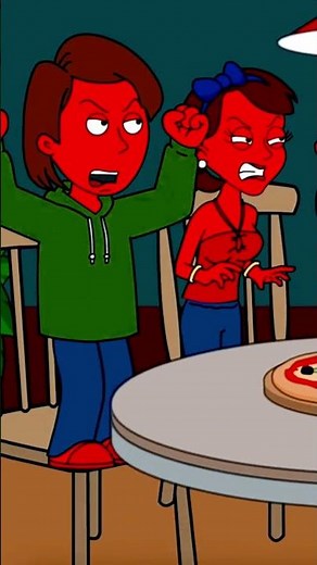 Classic Caillou gets Grounded for Putting HOT SAUCE ON THE PIZZA