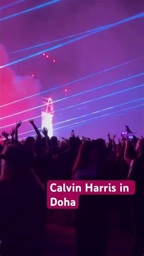 Calvin Harris live performance in Doha #calvinharris #music #qatar #dj #entertainment