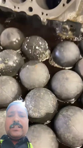 Engine block transformation after chemical dipping #construction