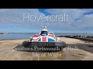 Hovercraft fly to the Isle of Wight