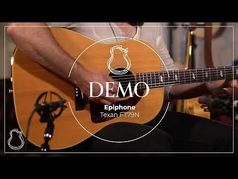 Epiphone 1964 Texan FT-79N, Mahogany & Spruce demo