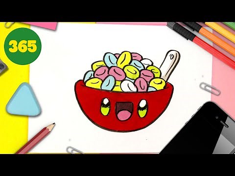COMMENT DESSINER DES CÉRÉALES KAWAII 🥣 dessins kawaii faciles 🥣 Apprenez à dessiner avec Jape