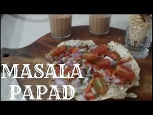 Masala Papad recipe | Quick and easy snack | Innovative dish with papad