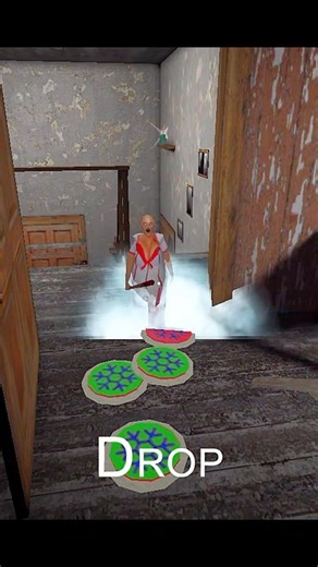 Granny Funny Med But Freeze Trap Smoking Environment 😱 #granny #funny #shorts