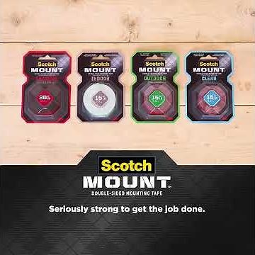How to Use Scotch-Mount™ Indoor Double-Sided Mounting Tape