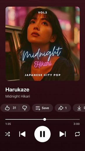 Song Recommendation: Harukaze by Midnight Hikari #jpop #citypop #music #songrecommendations