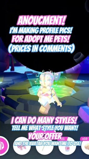MAKING PROFILE PICS!!! #roblox #profile #makingrobloxprofilepics #adoptmepets #adoptme #robux