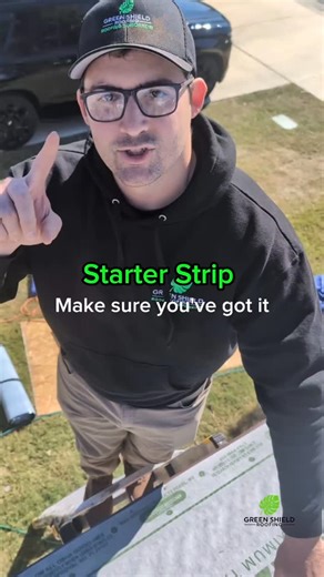 GreenShieldRoofing | Roofing Austin, TX | Starter course aka starter strip is key to prevent your shingles from flying off next bad wind storm. Sometimes insurance companies leave... | Instagram