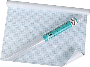 DSIUE Clear Contact Paper for Books, 13.4" X 10 ft Clear Self Adhesive Book Cover Contact Paper Roll