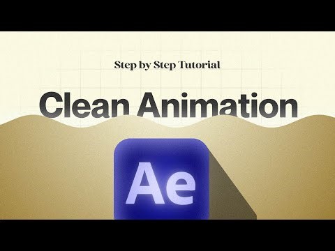 Minimal Style Animation in After Effects | Clean & Modern Motion Design Tutorial