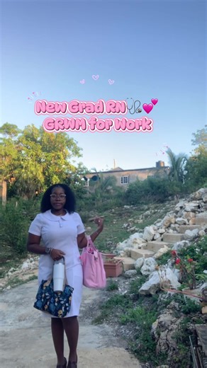 Guess who's a big girl now🤭🥺. If you have any questions about interviews or the new grad process in 🇯🇲 you may drop a comment and I’ll answer in a separate video. P.S: Sorry for the poor quality of the middle clips🥲. #grwmforwork #newgradrn #jamaicanrn #nursetok #fypシ゚
