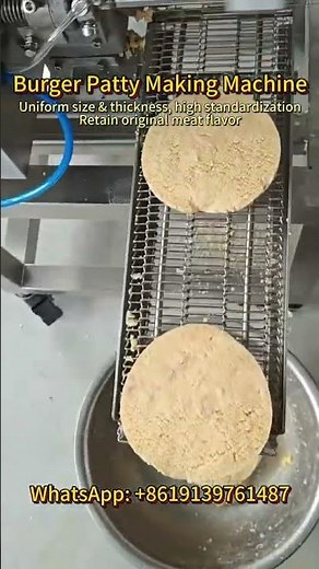 Burger Patty Making Machine in Action