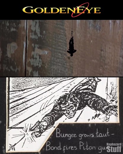 Storyboarding GoldenEye - The Bungee Jump Stunt #jamesbond #goldeneye #goldeneye30 #storyboarding | HaphazardStuff