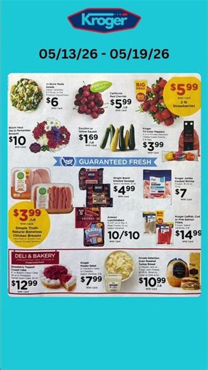 Kroger Deals 5/13 - 5/19 | Mega Event + 4X Fuel Points! #krogerdeals #grocerydeals #krogerweeklyad