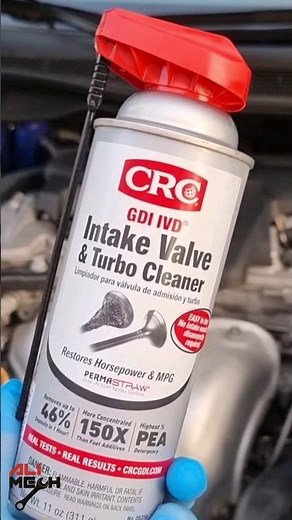 Intake valve cleaning with CRC intake valve cleaner #shorts
