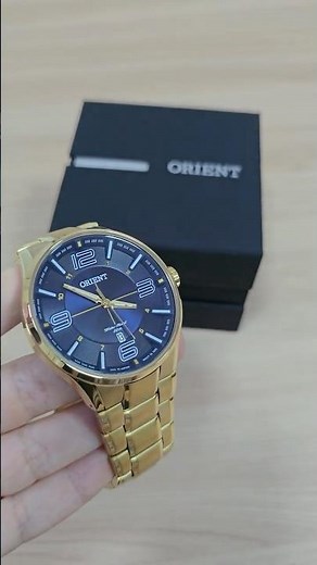 Relógio Orient Analógico Masculino Dourado Aço IPG MGSS1136 D2KX