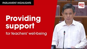 9.6K views · 62 reactions | The Ministry of Education will implement measures to support the well-being of teachers. Examples include re-prioritising school programmes to establish clear expectations on teachers’ availability and work hours. Professional development courses and resources will also support teachers in implementing Home-Based Learning effectively. Minister for Education Chan Chun Sing was speaking in Parliament on 2 November 2021. | gov.sg | Facebook