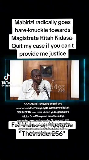 AKATAMBI; Tunuulira engeri gye nnacoomeddemu eyeeyita Omulamuzi Ritah NEUMBE Kidasa owa kkooti ya Buganda R'd -Muka Don Wanyama amateeka kye gagamba ng'omusibe asaba Omulamuzi ave mu musango gwe, bwaba tasobola bulamuzi agende mu busuubuzi tatumalira budde...#foryoupage #ntvakawungezi #TeriKwetonda #FreeMabiriizi