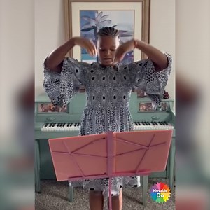 A HUGE double thumbs up to Lily's beautiful voice and her solfege version of "We Shall Overcome!" If you've got young musicians in your life, they'll LOVE the colorful world solfege, melodies and rhythm games that Lily uses from Prodigies.com #HappyMusicing #SummerSolfegeChallenge #sheetmusic #kids #weshallovercome #singing #musiclessons #homeschool | Prodigies