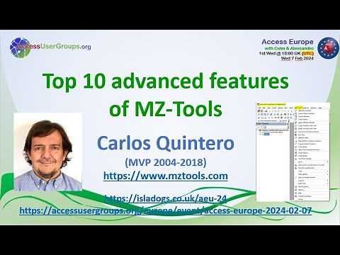 AEU24: Top 10 Advanced Features of MZ-Tools (Carlos Quintero)