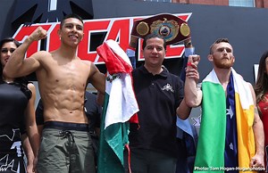 Jaime Munguia Vs. Dennis Hogan - Official Weights