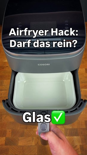 Airfryer-Hack 🔥 Das darf rein – und DAS lieber nicht 👇 ✅ Stahl, Alu, Silikon, Keramik, Glas & Backpapier ❌ Plastik (schmilzt & ist gefährlich) Speicher dir das für später 💡 #airfryer #heissluftfritteuse