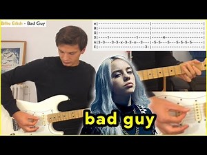 BAD GUY (Billie Eilish) Guitar Tutorial in 2 minutes !