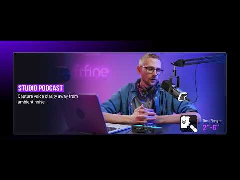 FIFINE AmpliGame AM8 USB/XLR Dynamic Microphone Review – RGB Podcast & Streaming Mic