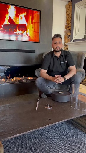 Tabletop Bioethanol Fireplace for Outdoor Use