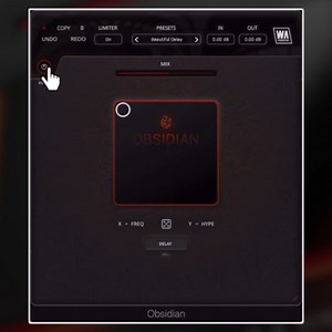 Obsidian, available for just $3, is an audio plugin designed to enhance your sound with features like complex modulation for unexpected results, color and harmonic processing, randomization, creative spectral delay, a mix slider, resizable interface, pop and click-free bypass, AB copy and paste functionality, and factory presets. | W. A. Production