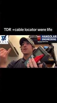 TDR + Cable Locator = Life Saver | Fault Finding Explained #hansolarengineering #highvoltage