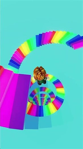 Bacon plays Roblox Infinite Rainbow Stairs 😅🌈 #roblox #shorts
