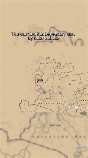Lake Isabella Legendary Gun Location in Red Dead Redemption 2