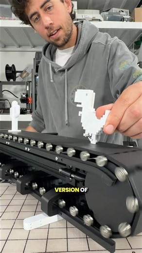 Smooth Conveyor Belt Build - Chrome Dino Game IRL