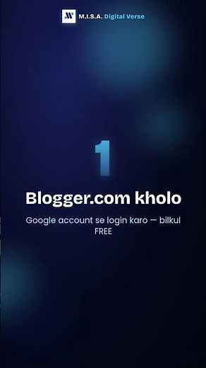 What is Blogging? & How to Start on Blogger | Complete Beginner Guide 🚀 #misadigitalverse