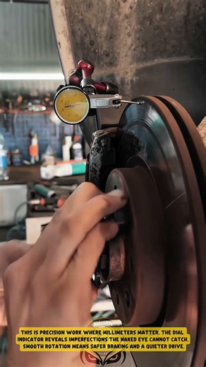 Checking Brake Disc Runout using a Dial Indicator – Good Tools and Machinery in Daily Work