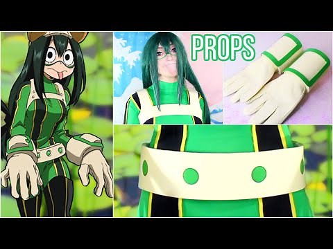 Froppy DIY Cosplay 3 Props: Gloves, Belt, Harness | MHA