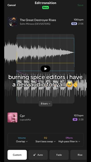 take this feature away from me #crk #burningspicecookie #spotifymix #cupcakke #remix