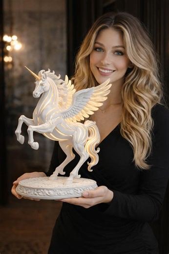 Pegasus Inspired 3D Fictional Model - STL File for 3D Printing (digital Download) - Etsy