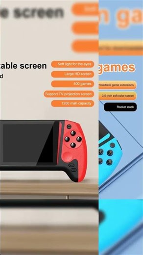 Retro Handheld Game Console – 3.5" Screen, 500 Classic Games & 1200mAh Battery