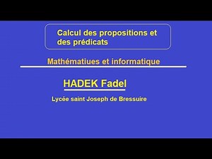 Calcul des propositions et des prédicats