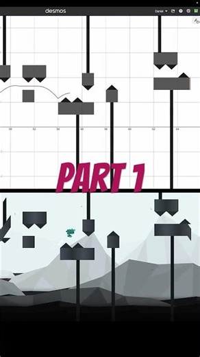 Nullscapes in Desmos (Part 1) #desmos #math #nullscapes #geometrydash #maths #polygon